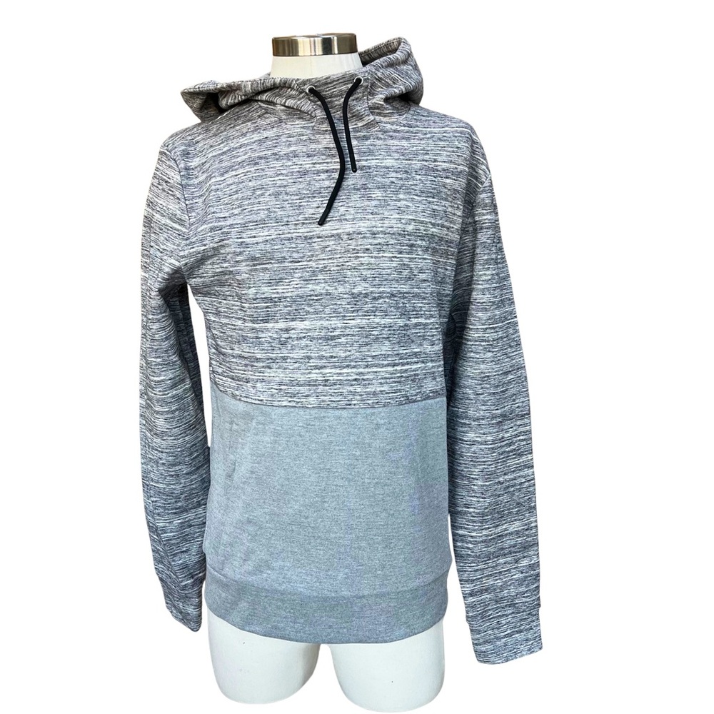 Men's FL2 Gray Hooded Sweatshirt with Handwarmer Front Pocket